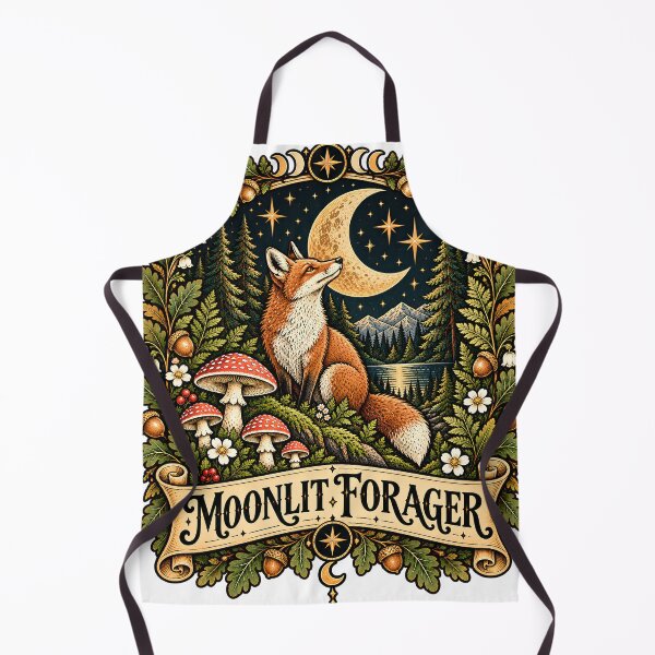 Item preview, Moonlit Forager Fox Woodland designed and sold by MysticCanvasAi.