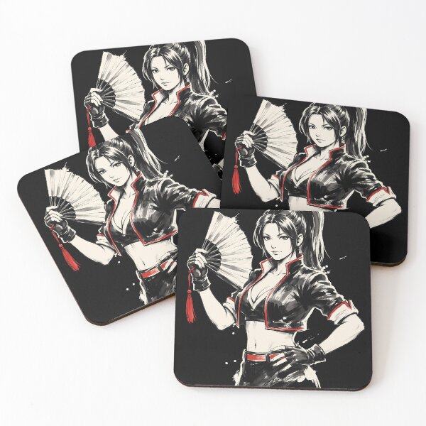Item preview, Mai Shiranui Fatal Fury Sumi-e Video Game Anime Shirt designed and sold by Senpaiwaves.