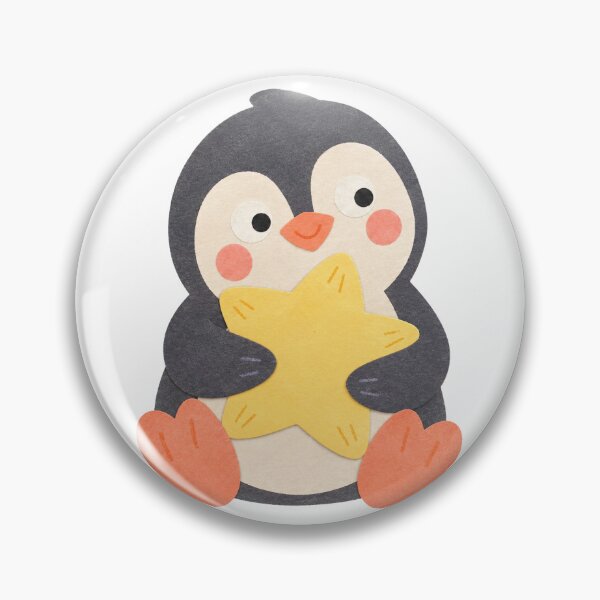 Item preview, Penguin with a Star Cushion designed and sold by The-Art-of-D.