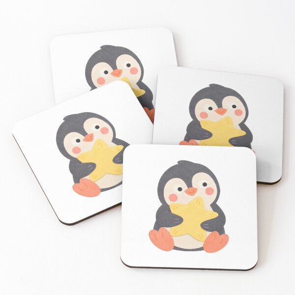 Item preview, Penguin with a Star Cushion designed and sold by The-Art-of-D.