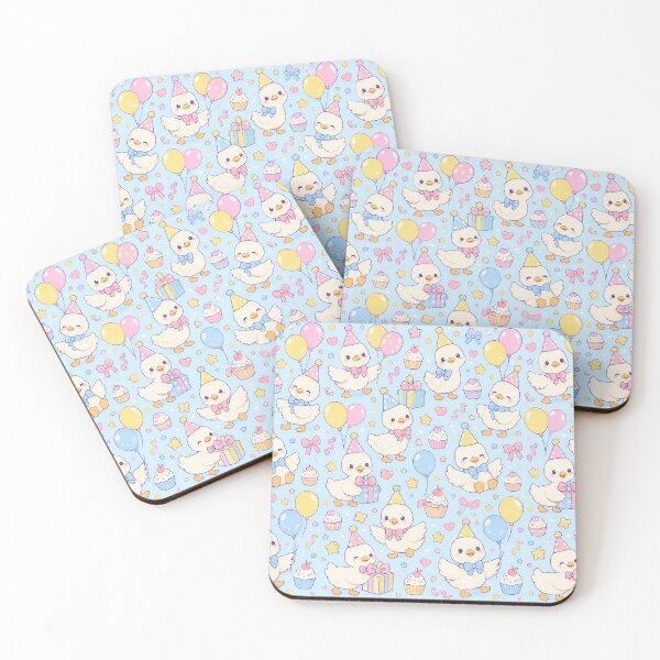 Item preview, Kawaii Birthday Baby Goose Pattern designed and sold by Soft Berry Studio.