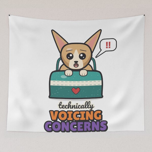 Item preview, Voicing Concerns - Funny Chihuahua designed and sold by BooAndBloomCo.