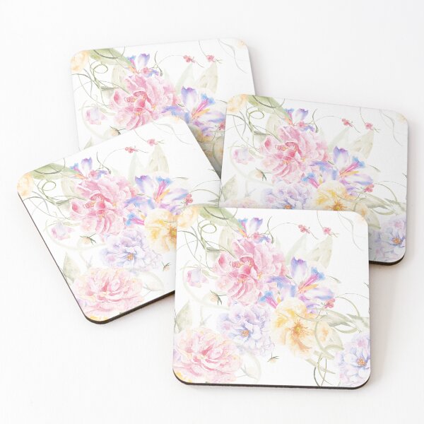 Item preview, Pastel Watercolor Midnight Garden designed and sold by VibnWalls.