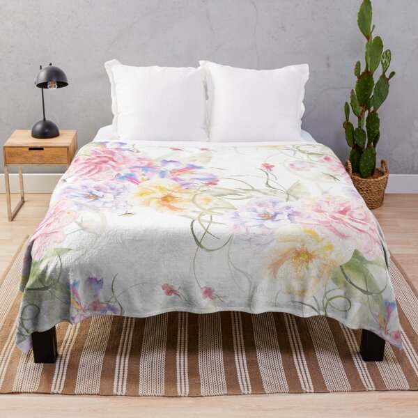 Item preview, Pastel Watercolor Midnight Garden designed and sold by VibnWalls.