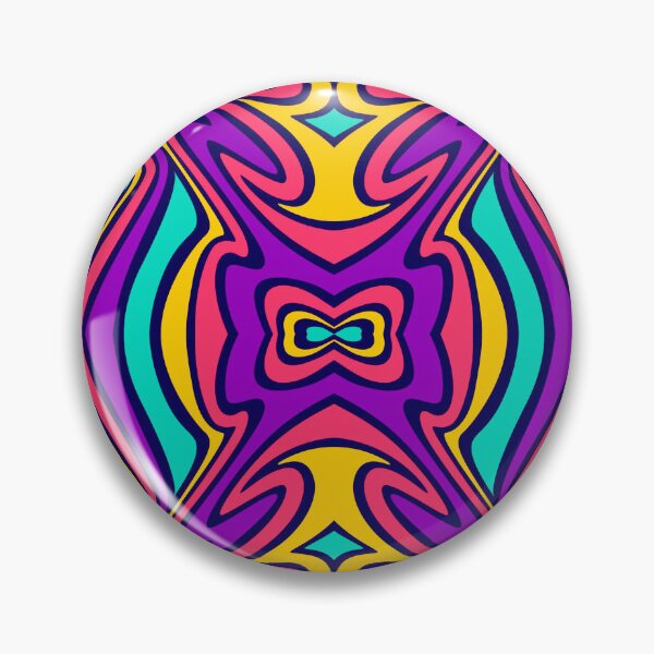 Item preview, Psychedelic 70s Abstract Pattern Purple Pink Turquoise Groovy designed and sold by JRRTs.
