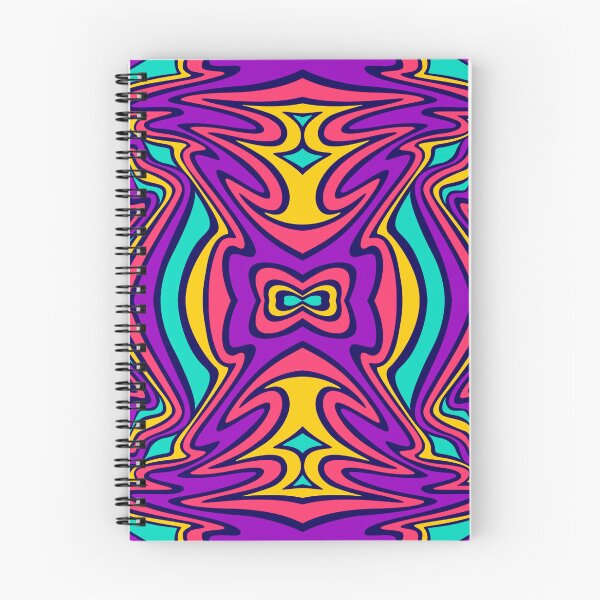 Item preview, Psychedelic 70s Abstract Pattern Purple Pink Turquoise Groovy designed and sold by JRRTs.