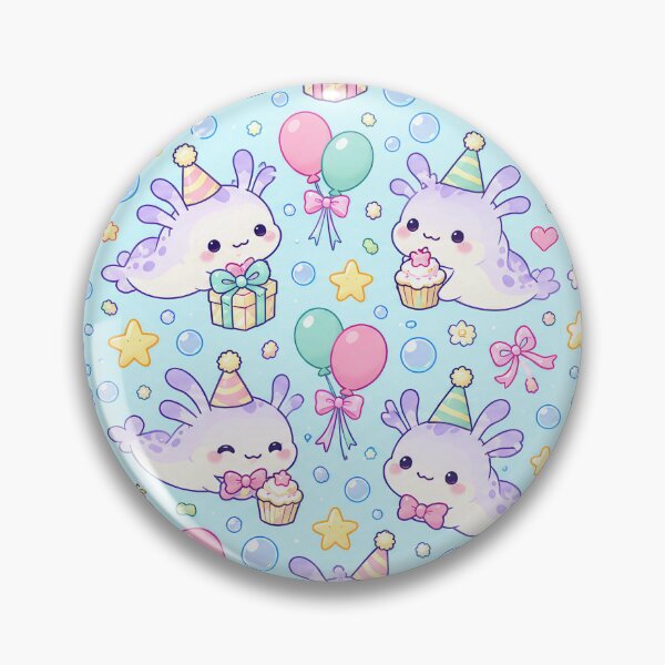 Item preview, Kawaii Birthday Baby Sea Hare Pattern designed and sold by Soft Berry Studio.