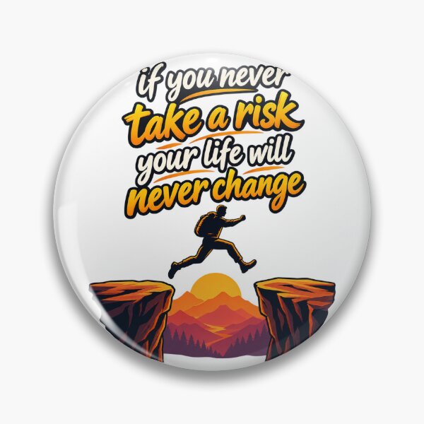 Item preview, If You Never Take a Risk Motivational Adventure T-Shirt Design designed and sold by CreativeNest Prints.