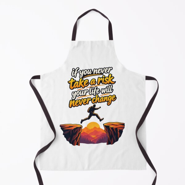 Item preview, If You Never Take a Risk Motivational Adventure T-Shirt Design designed and sold by CreativeNest Prints.