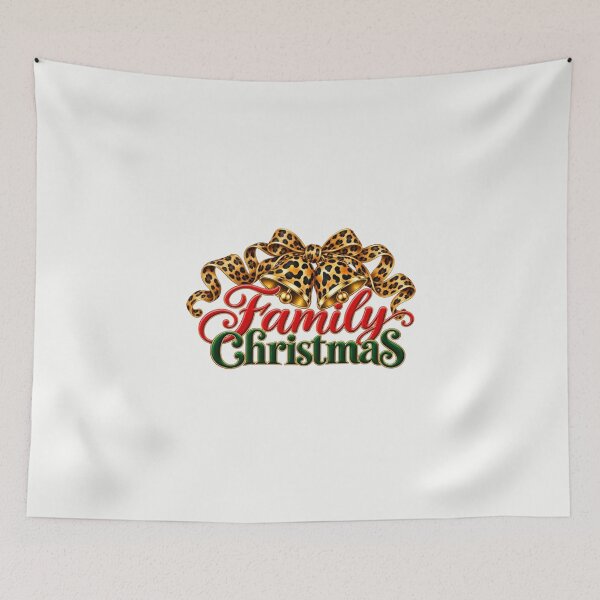 Item preview, Family Christmas Leopard Ribbon Bells PNG designed and sold by annenambiro.