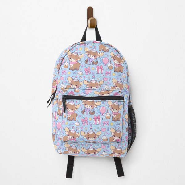 Item preview, Kawaii Birthday Baby Moose Pattern designed and sold by Soft Berry Studio.