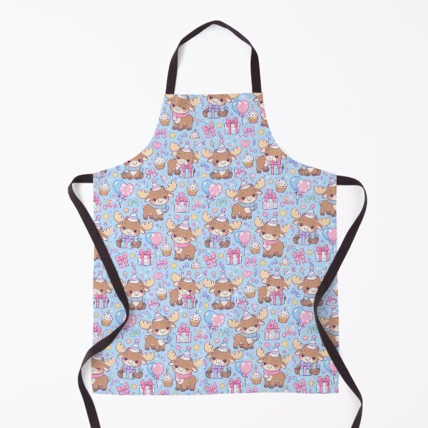 Item preview, Kawaii Birthday Baby Moose Pattern designed and sold by Soft Berry Studio.
