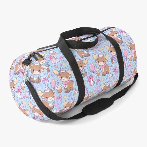 Item preview, Kawaii Birthday Baby Moose Pattern designed and sold by Soft Berry Studio.