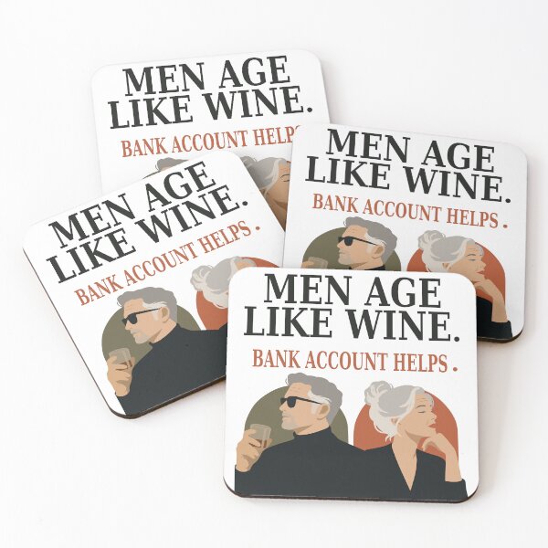 Item preview, Men Age Like Wine Funny Art Print, Aging Couple Humor print, Retirement Gift for Couple, Midlife Marriage Art, Funny Aging Decor designed and sold by Studio pod Burom.