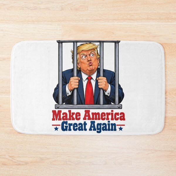 Item preview, Funny Trump Behind Bars - Satirical Political Caricature Make America Great Again Parody designed and sold by Christopher  McGuire.