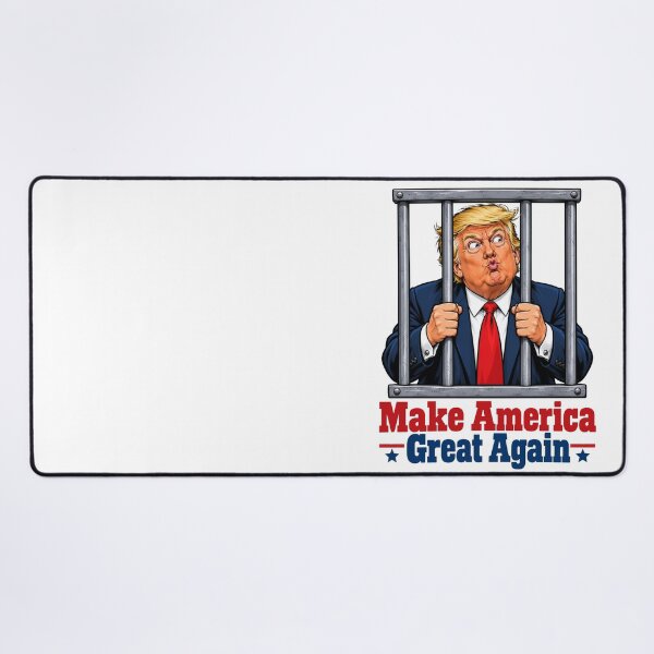 Item preview, Funny Trump Behind Bars - Satirical Political Caricature Make America Great Again Parody designed and sold by Christopher McGuire.