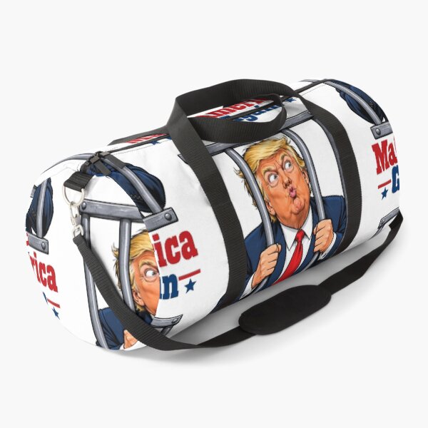Item preview, Funny Trump Behind Bars - Satirical Political Caricature Make America Great Again Parody designed and sold by Christopher  McGuire.