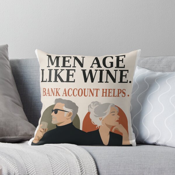 Item preview, Funny Aging Decor, Men Age Like Wine designed and sold by Studio pod Burom.