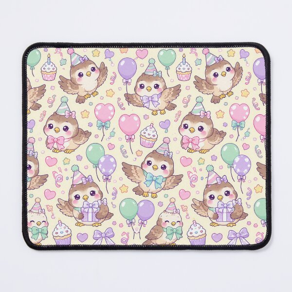Item preview, Kawaii Birthday Baby Sparrowhawk Pattern designed and sold by Soft Berry Studio.
