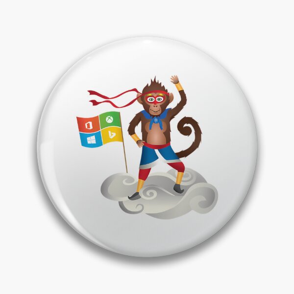 Item preview, Ninja Monkey Sticker designed and sold by lilliama-thes.