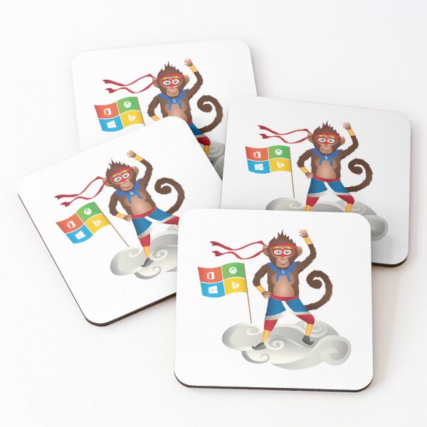 Item preview, Ninja Monkey Sticker designed and sold by lilliama-thes.