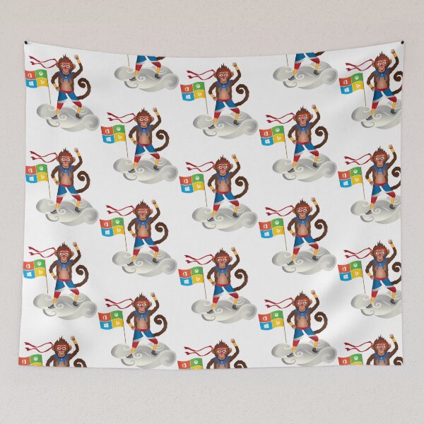 Item preview, Ninja Monkey Sticker designed and sold by lilliama-thes.