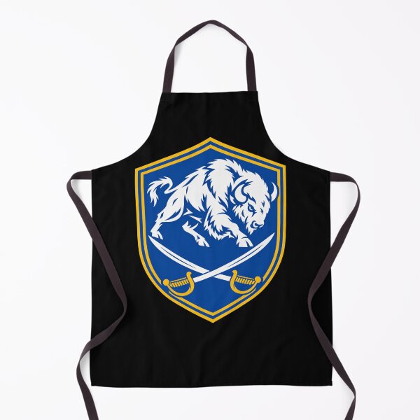 Item preview, Buffalo Bills Blue Shield White Buffalo Crossed Sabers Logo designed and sold by Cuiroblinda.