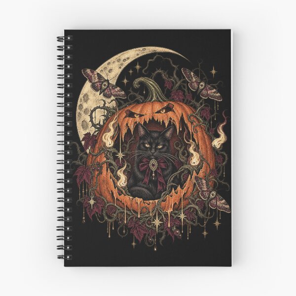 Item preview, Gothic Pumpkin Black Cat Moonlit Halloween designed and sold by 966 A.D..