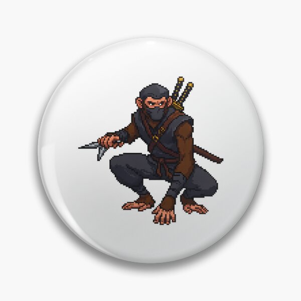 Item preview, Pixel Ninja Monkey designed and sold by lilliama-thes.