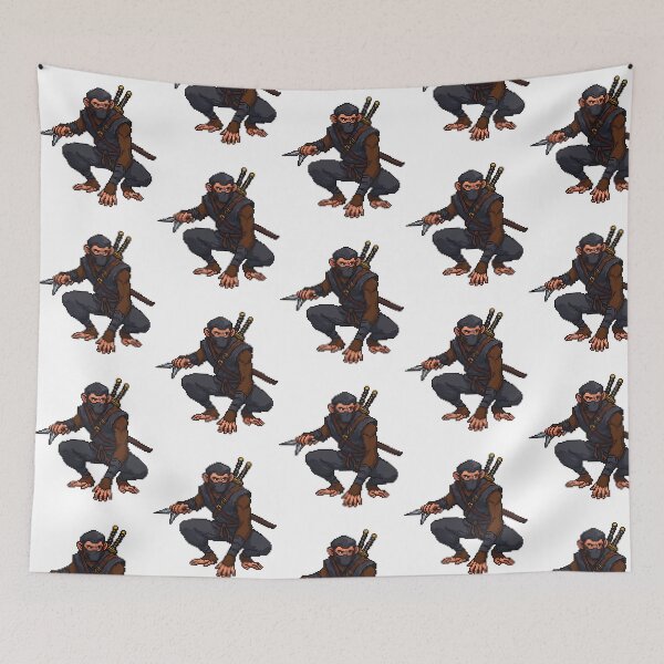 Item preview, Pixel Ninja Monkey designed and sold by lilliama-thes.