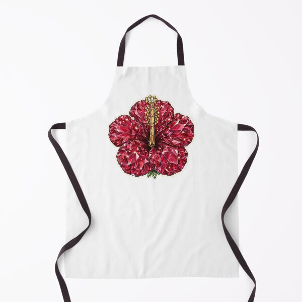 Item preview, Red Hibiscus Crystal Sticker - Ruby Tropical Flower designed and sold by FineLineBotanical .