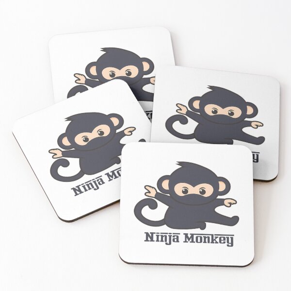 Item preview, Ninja Monkey Monkey Animal Monkey Gift designed and sold by lilliama-thes.