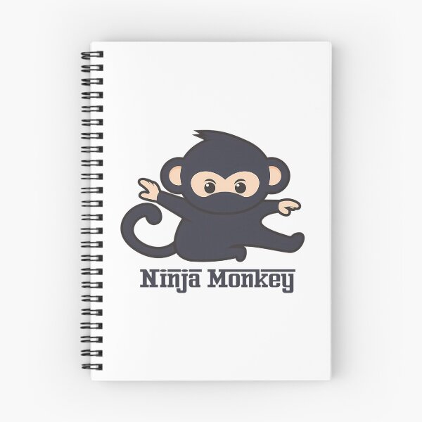 Item preview, Ninja Monkey Monkey Animal Monkey Gift designed and sold by lilliama-thes.