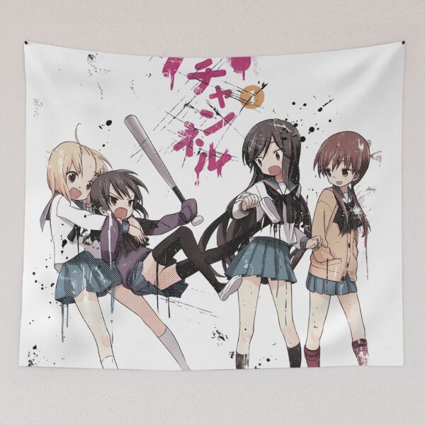 Item preview, Chaotic School Quartet - Manga Slice of Life Graffiti Style Illustration designed and sold by moosesclub.