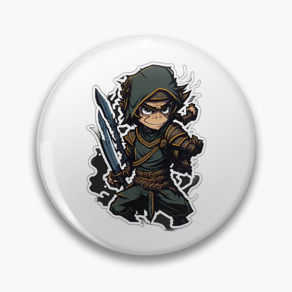 Item preview, Ninja Monkey With Sword  designed and sold by lilliama-thes.