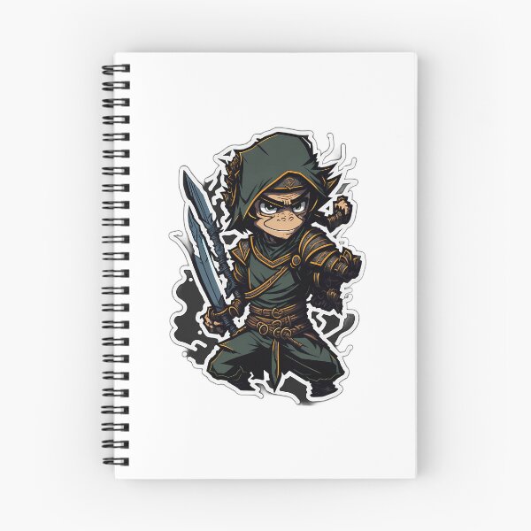 Item preview, Ninja Monkey With Sword  designed and sold by lilliama-thes.