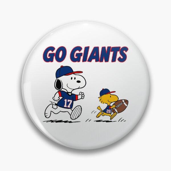 Item preview, Snoopy & Woodstock New York Giants Football Retro F670 designed and sold by GLUVY-THEME.