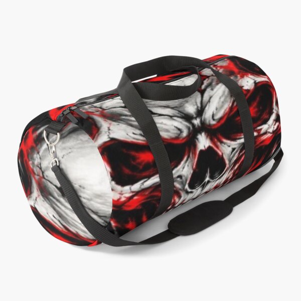 Item preview, Red and Metal Tribal Fire Skull designed and sold by JMAVILA ART.