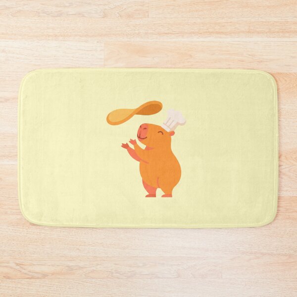 Item preview, Cute Capybara Pizza Chef Tossing Dough Art designed and sold by pattman.