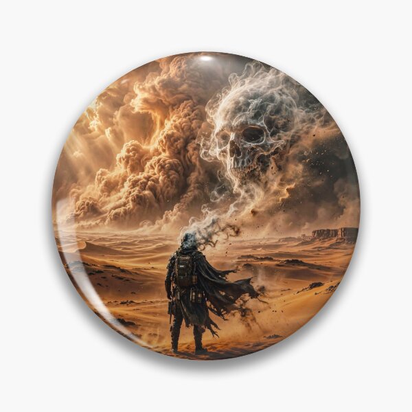 Item preview, Ghostly Skull in the Clouds – Epic Desert Art designed and sold by Marcu Ioachim.