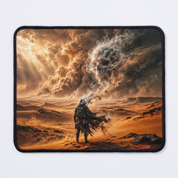 Item preview, Ghostly Skull in the Clouds – Epic Desert Art designed and sold by Marcu Ioachim.