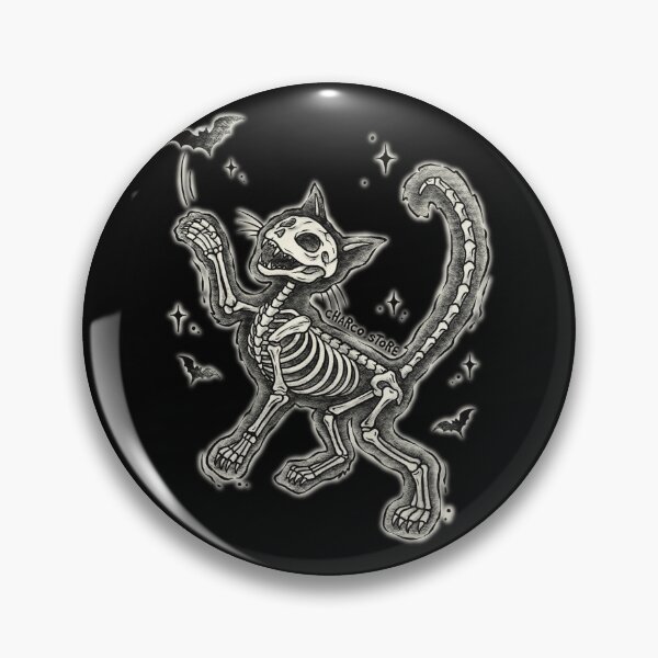 Item preview, Halloween | Skeleton Cat – Raise Some Hell designed and sold by Charco.Store – Bold Expressive Graphics & Alt Streetwear Art.