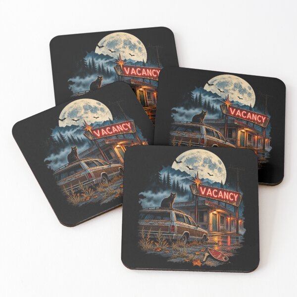 Item preview, Haunted Motel Neon Vacancy Retro Horror designed and sold by 966 A.D..