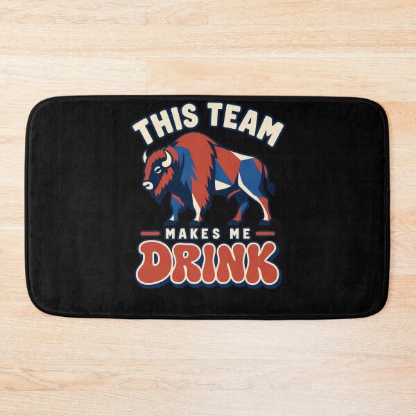 Item preview, Buffalo Bills This Team Makes Me Drink Geometric Red Blue Buffalo designed and sold by Cuiroblinda.