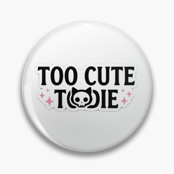 Item preview, Too Cute To Die Pastel Goth Skull Sticker designed and sold by littleearty.