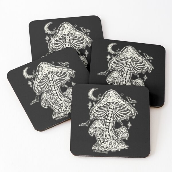Item preview, Halloween | Skeleton Mushrooms – Midnight Growth designed and sold by Charco.Store – Bold Expressive Graphics & Alt Streetwear Art.