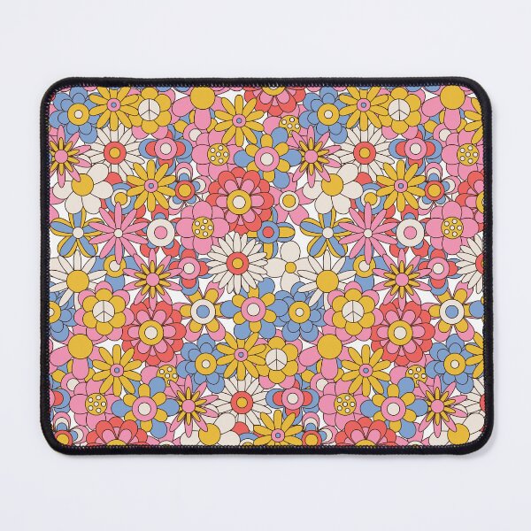 Item preview, Retro 70s Floral Pattern Groovy Colourful Daisies & Vintage Flower designed and sold by JRRTs.