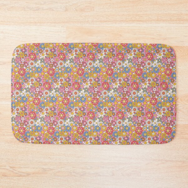 Item preview, Retro 70s Floral Pattern Groovy Colourful Daisies & Vintage Flower designed and sold by JRRTs.