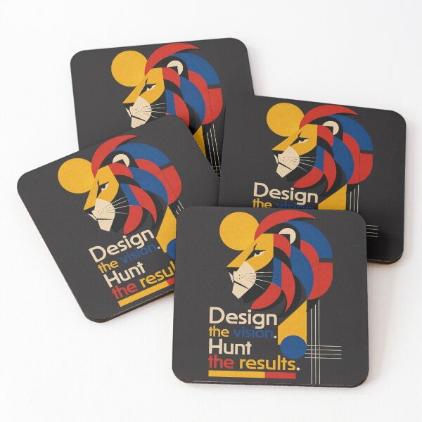 Item preview, Design the Vision Hunt the Results Creative Agency Lion Minimalist Design designed and sold by Bennie Singh.