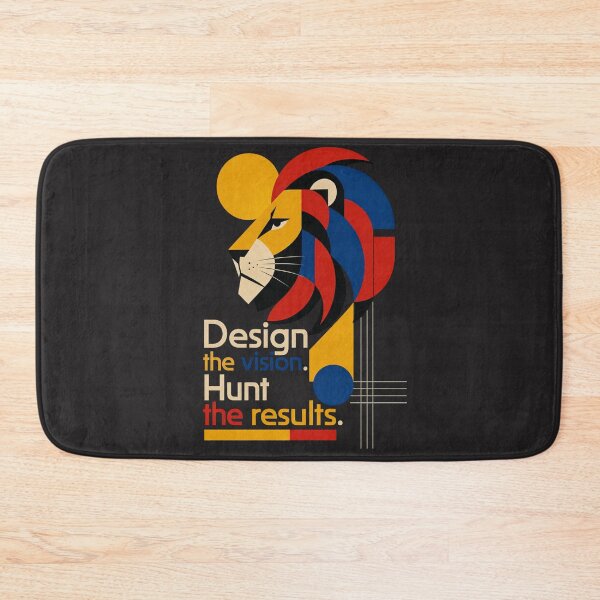 Item preview, Design the Vision Hunt the Results Creative Agency Lion Minimalist Design designed and sold by Bennie Singh.